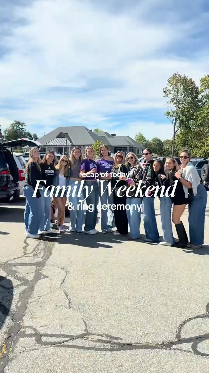 ring ceremony + family weekend + football vlog hcrosswbb