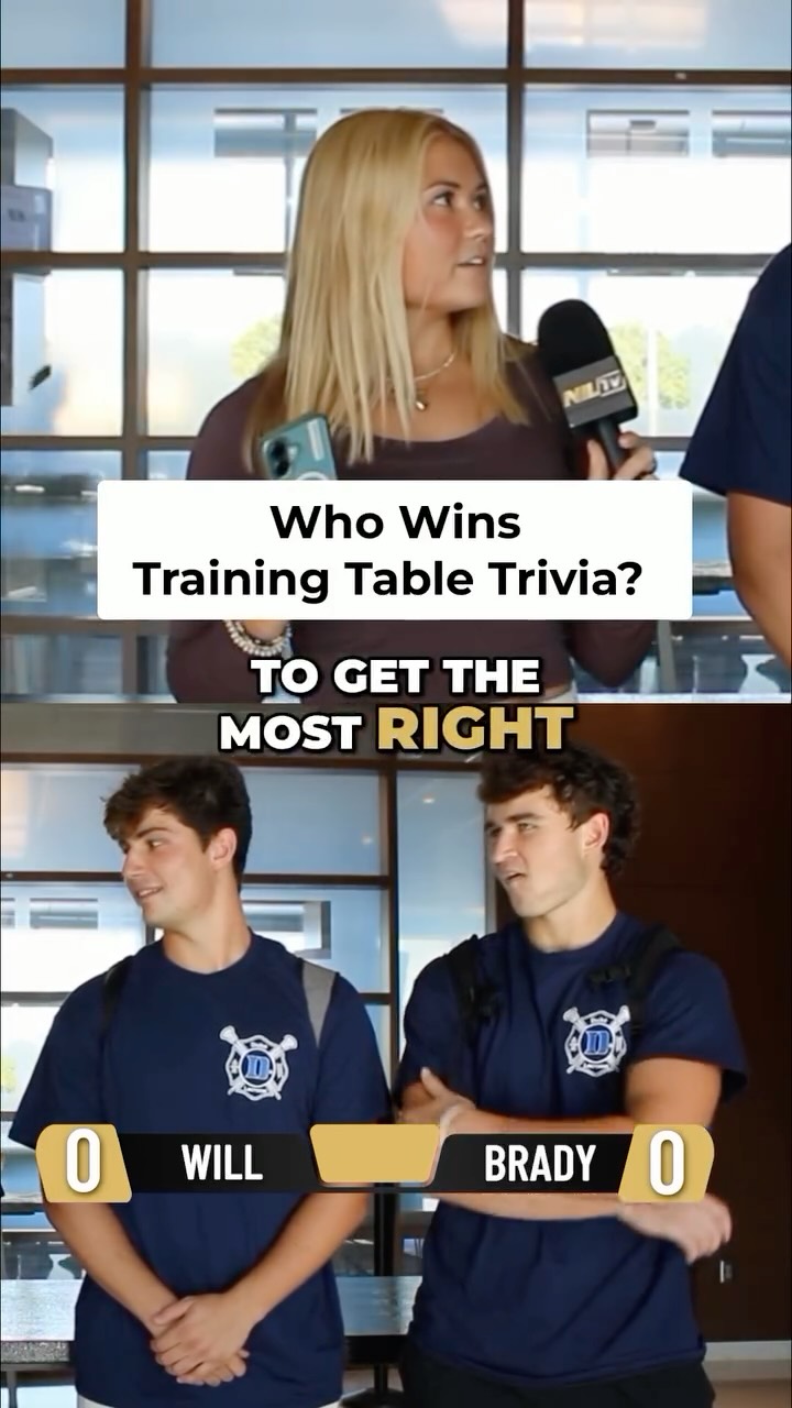 We asked Duke athletes to compete against each other in answeri...