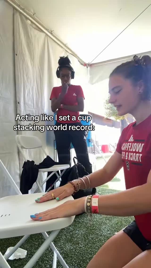 This is what we do while waiting to race...