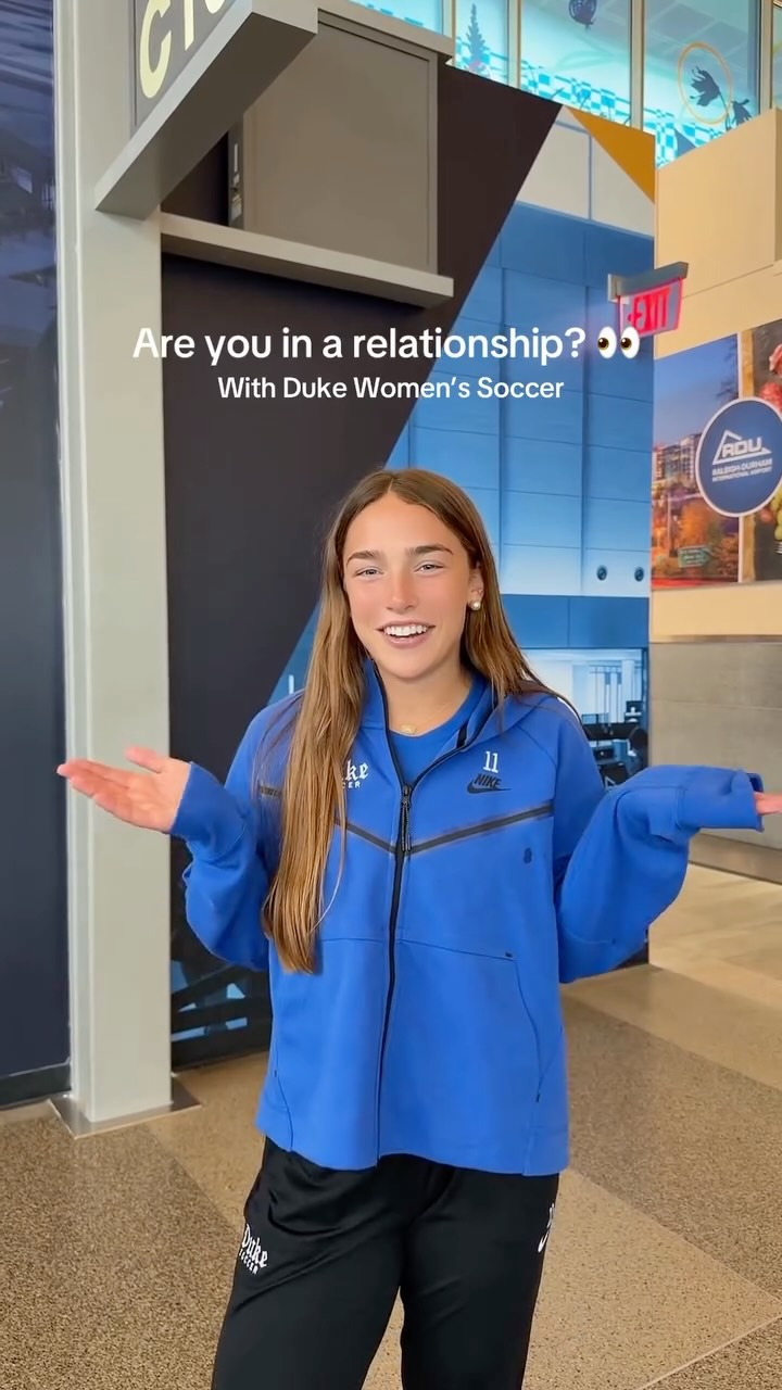 Duke Women’s Soccer relationship status 👀💙