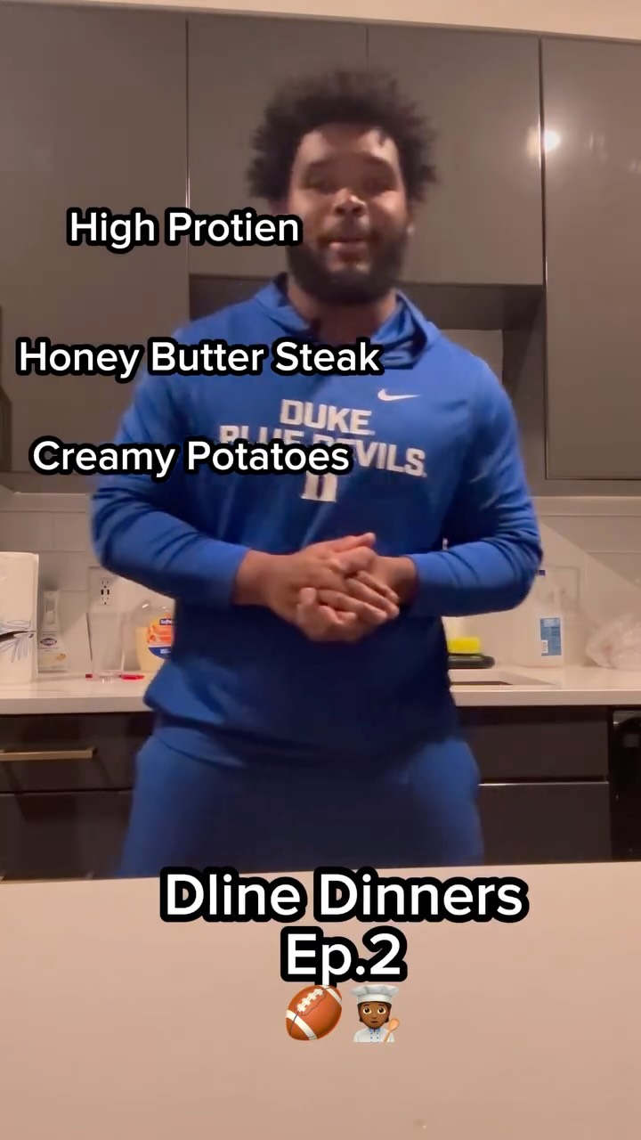 Dline Dinners🧑🏾‍🍳🏈 ep.2- High Protein Honey Butter Steak bites...